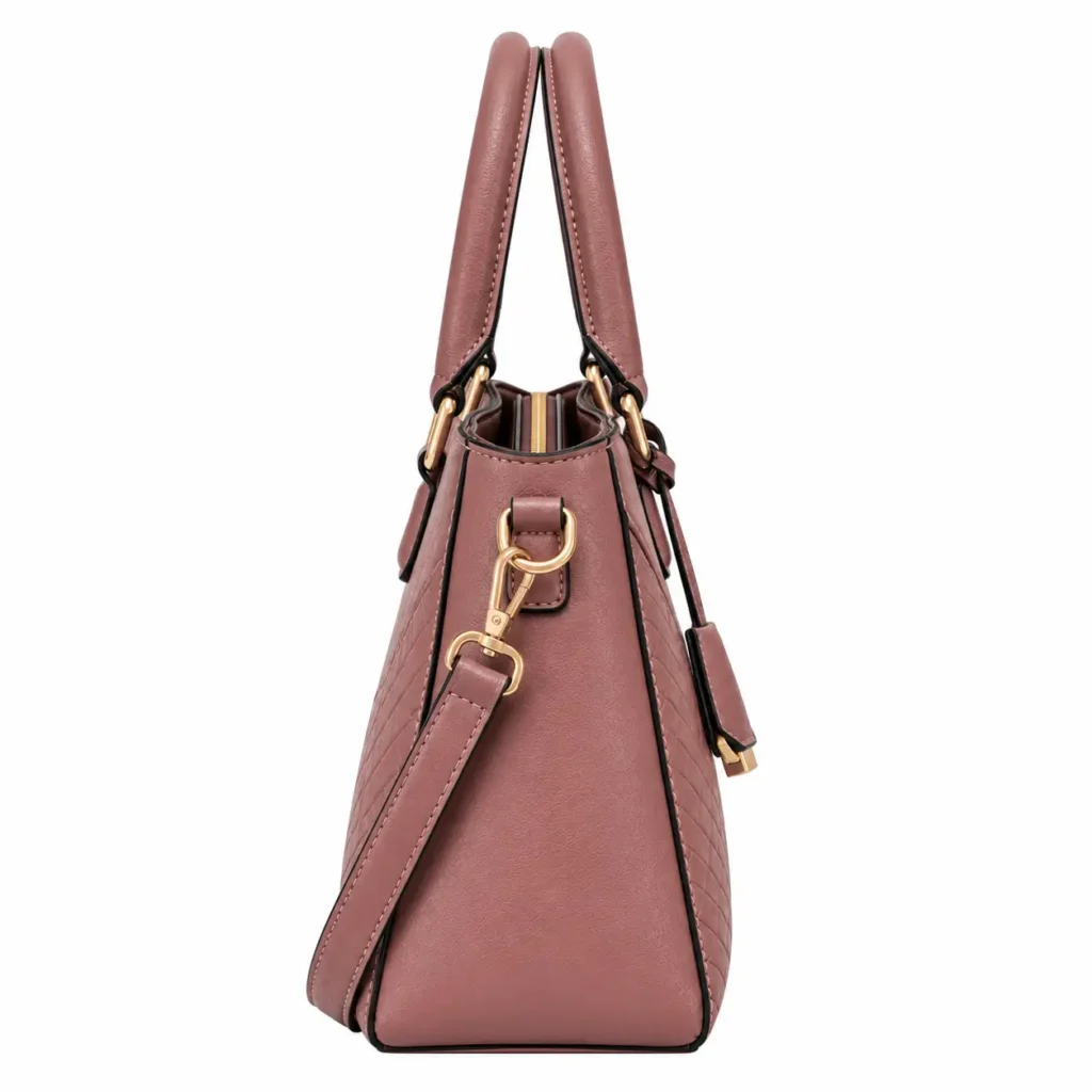voreza brown leather tote handbag detachable shoulder strap2